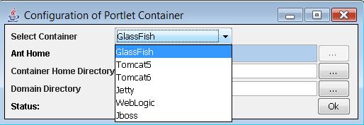 Installation de portlet container