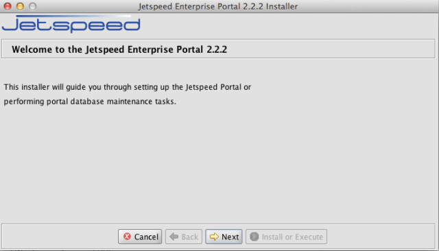 Installation jetspeed