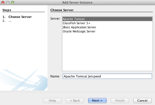 Ajouter un serveur tomcat