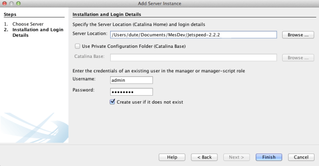 Configuration tomcat