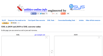Xml To Json, Json to Xml